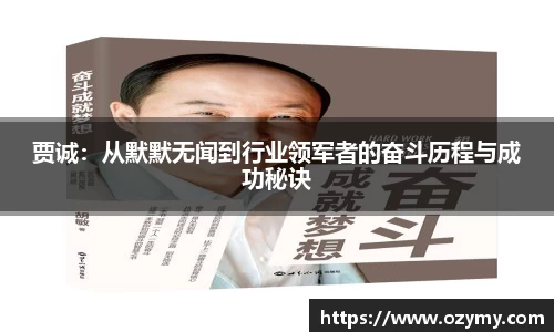 贾诚：从默默无闻到行业领军者的奋斗历程与成功秘诀