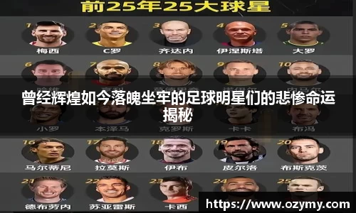 曾经辉煌如今落魄坐牢的足球明星们的悲惨命运揭秘