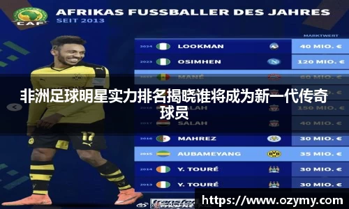 非洲足球明星实力排名揭晓谁将成为新一代传奇球员